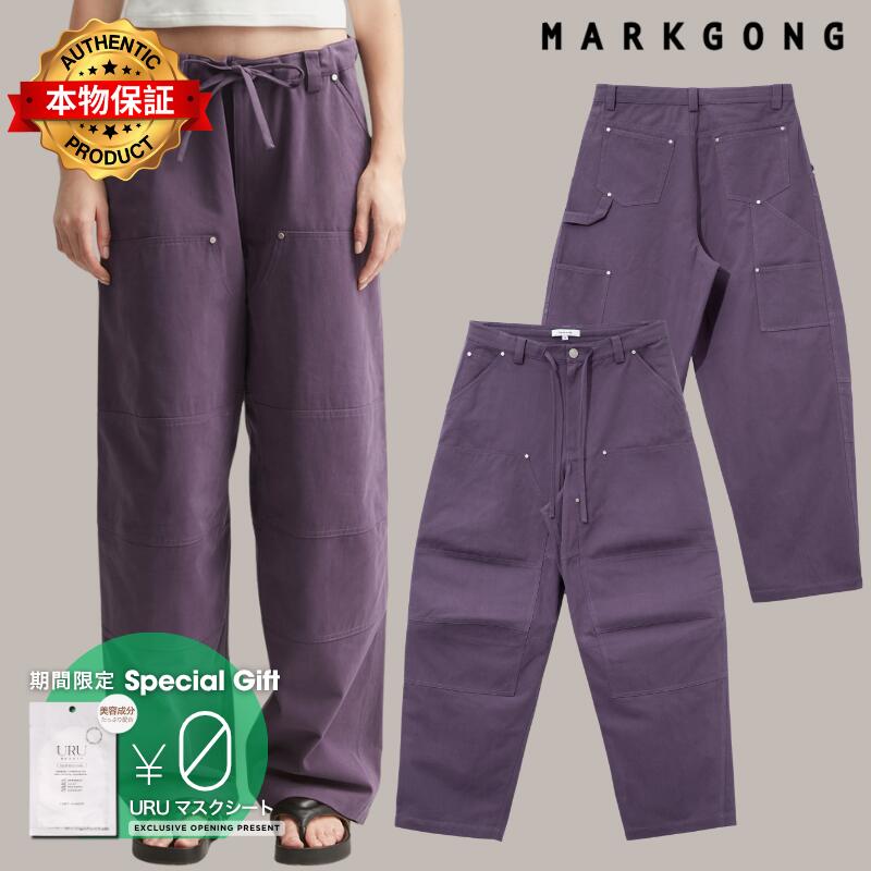 Markgong マークゴン 【本物保証】 カーゴパンツ ストリート系 レディース Purple Cargo Pants
