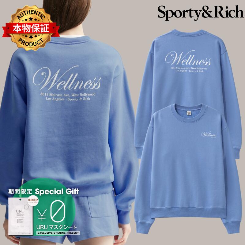 Sporty And Rich スポーティ＆リッチ 【本物保証】 スウェット ストリート系 レディース Avenue Crewneck