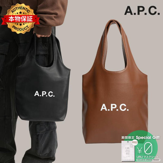 Apc アーペーセー 【本物保証】 トートバッグ ストリート系 ユニセックス Ninon Small Tote Bag
