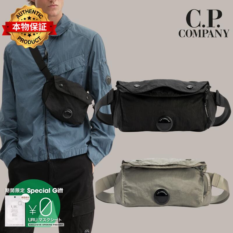C P Company シーピーカンパニー 【本物保証】 ウエストポーチ ストリート系 メンズ Nylon B Lens Zipped Waist Bag