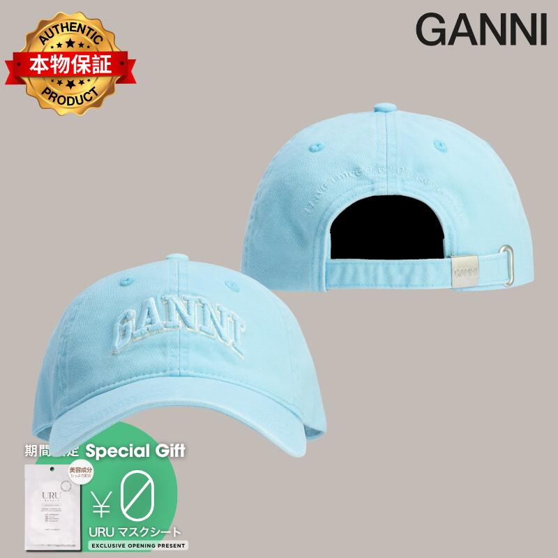 Ganni ガニー 【本物保証】 キャップ ストリート系 レディース Washed Cotton Cap