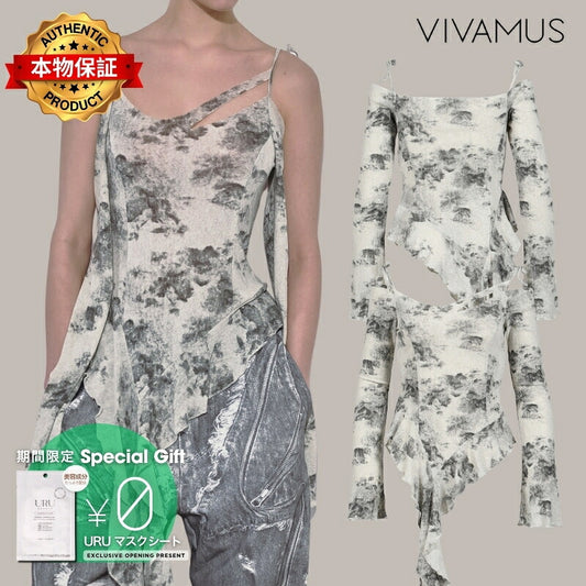 VIVAMUS 【本物保証】 シャツ ストリート系 レディース NUANCE TOPS / BLK
