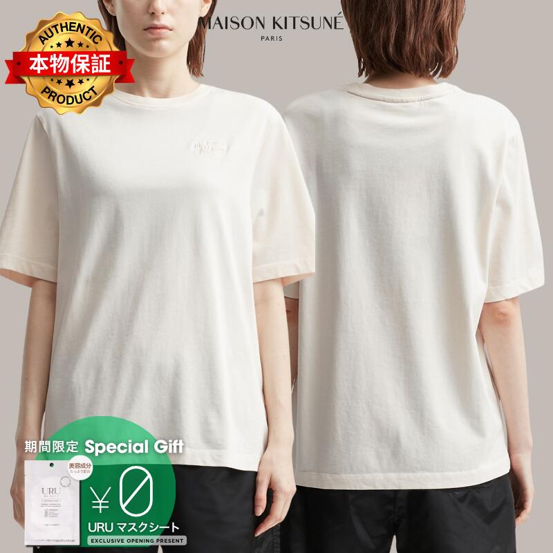 Maison Kitsune メゾン・キツネ 【本物保証】 Tシャツ ストリート系 レディース Maison Kitsune Handwriting Comfort T-Shirt