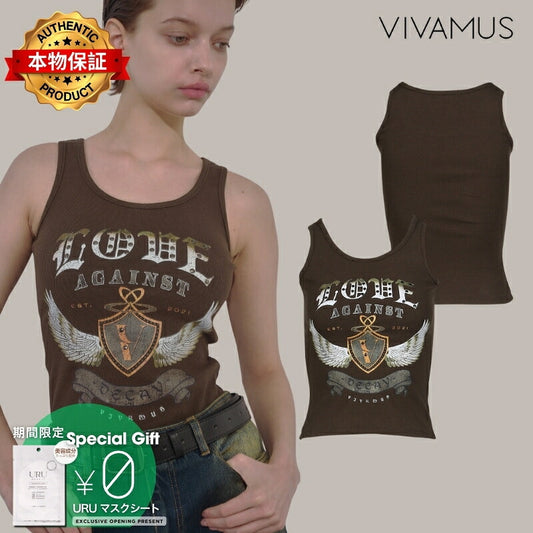 VIVAMUS 【本物保証】 タンクトップ ストリート系 レディース EMBLEM TANKTOP / BRW