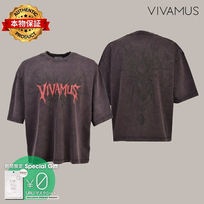 VIVAMUS 【本物保証】 Tシャツ ストリート系 レディース VIVAMUS BUTTERFLY T-SHIRT / BLK