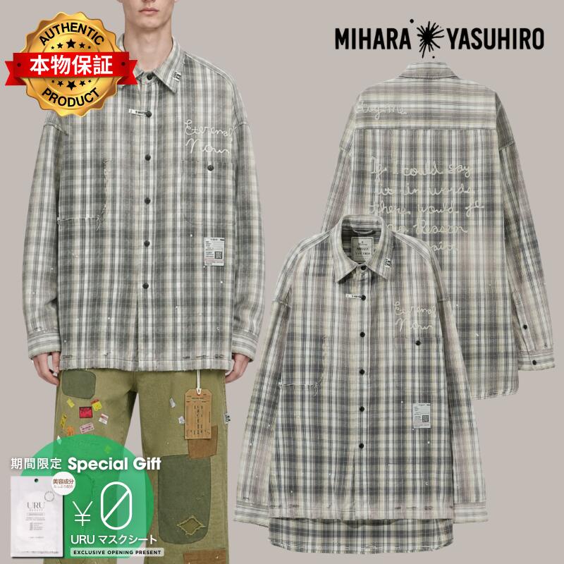 Maison Mihara Yasuhiro メゾン ミハラヤスヒロ 【本物保証】 シャツ ストリート系 メンズ Vintage Like Check Shirt