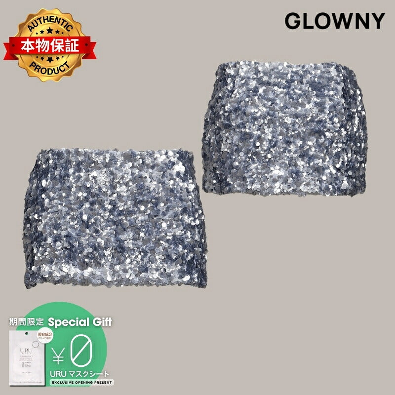 GLOWNY 【本物保証】 スカート ストリート系 レディース TWINKLE MINI SKIRT / BLU