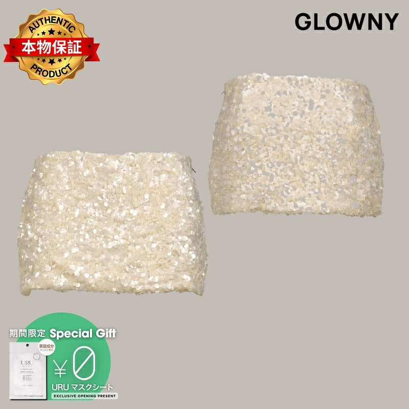 GLOWNY 【本物保証】 スカート ストリート系 レディース TWINKLE MINI SKIRT / IVO