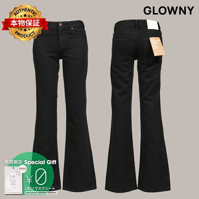 GLOWNY 【本物保証】 デニムパンツ ストリート系 レディース THE RODEO JEANS / BLK