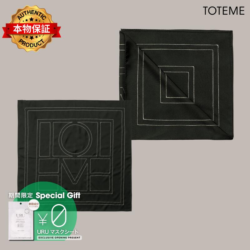 Toteme トテーム 【本物保証】 アクセサリー ストリート系 レディース Embroidered Monogram Silk Scarf