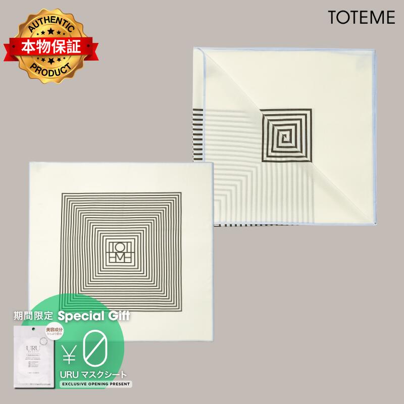 Toteme トテーム 【本物保証】 アクセサリー ストリート系 レディース Centered Monogram Silk Scarf