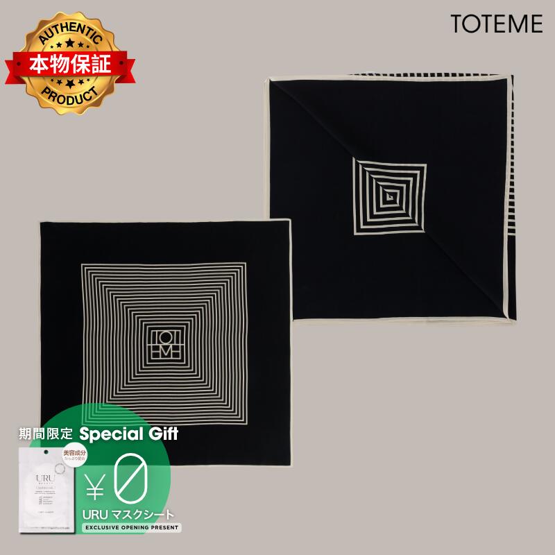 Toteme トテーム 【本物保証】 アクセサリー ストリート系 レディース Centered Monogram Silk Scarf
