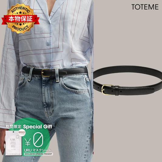 Toteme トテーム 【本物保証】 ベルト ストリート系 レディース Slim Leather Belt