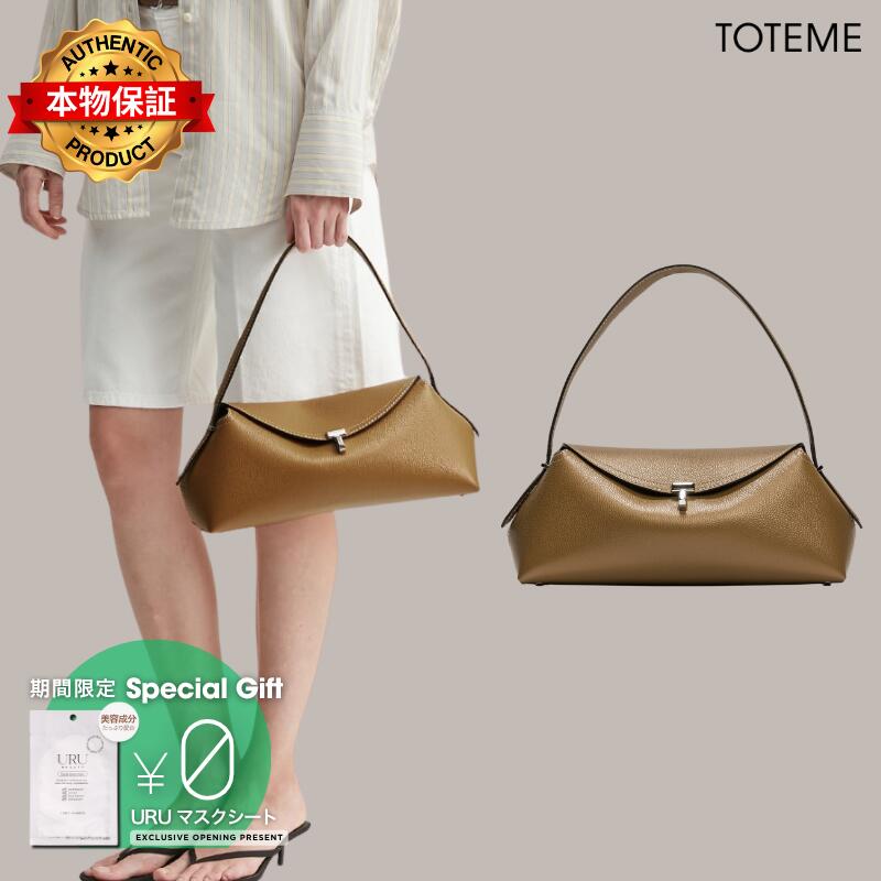 Toteme トテーム 【本物保証】 バッグ ストリート系 レディース T-Lock Grained-Leather Shoulder