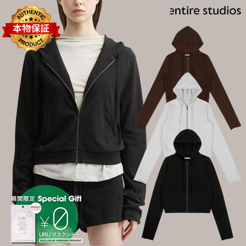 Entire Studios エンタイアスタジオ 【本物保証】 パーカー・スウェット ストリート系 レディース Lightweight Cropped Zip Up