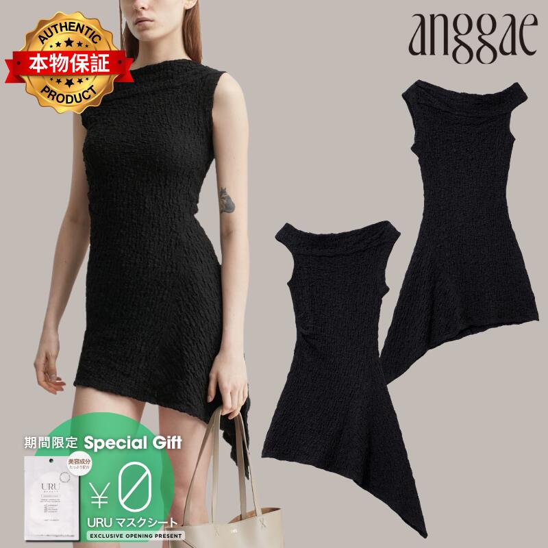 Anggae anggae 【本物保証】 ワンピース ストリート系 レディース Unbalanced Mini Dress