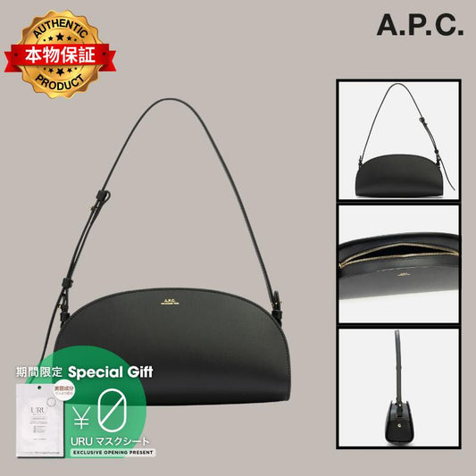 Apc アーペーセー 【本物保証】 バッグ ストリート系 レディース SAC DEMI-LUNE SHOULDER
