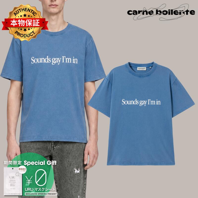 Carne Bollente カルネ・ボレンテ 【本物保証】 Tシャツ ストリート系 ユニセックス Simply Sounds Gay
