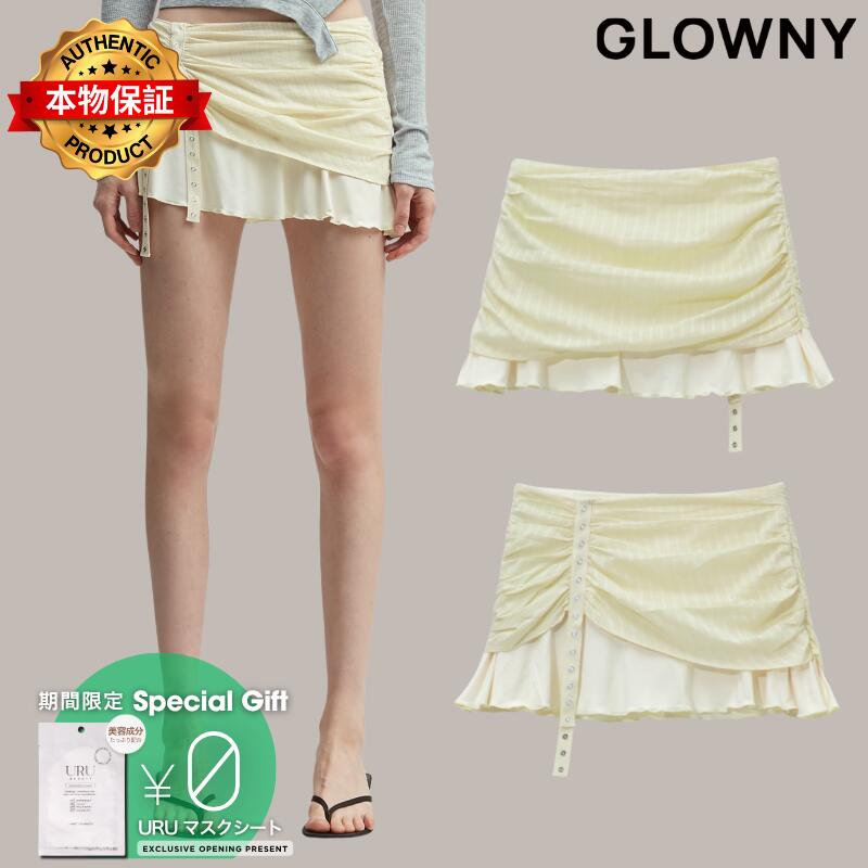 Glowny グロウニー 【本物保証】 スカート ストリート系 レディース Misty Sheer Mini Skirt