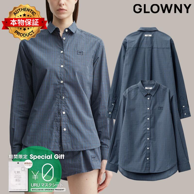 Glowny グロウニー 【本物保証】 シャツ ストリート系 レディース G Classic Embroidered Button-Up Shirt