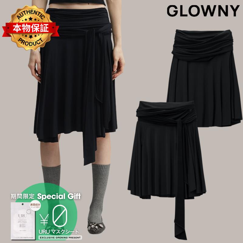 Glowny グロウニー 【本物保証】 スカート ストリート系 レディース Draped Wave Skirt