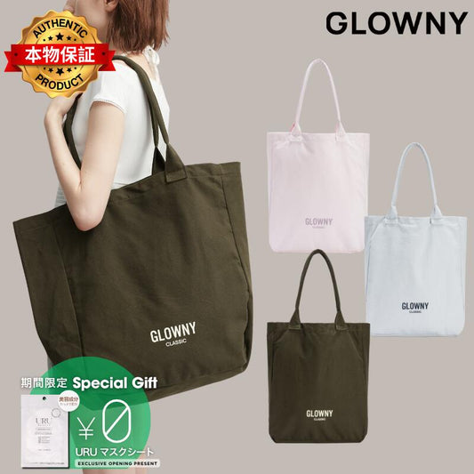 Glowny グロウニー 【本物保証】 バッグ ストリート系 レディース G Cotton Tote Bag