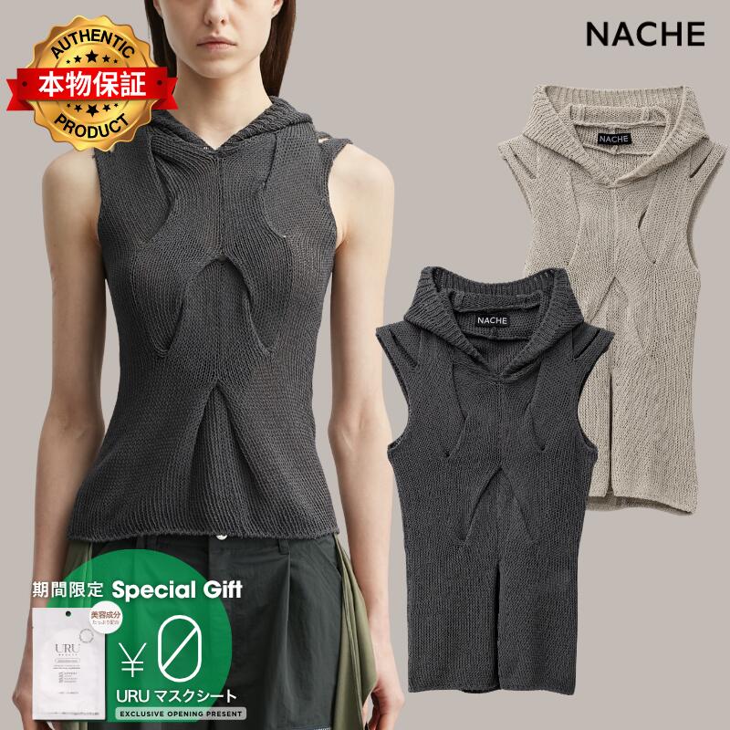 Nache ナチェ 【本物保証】 ニット ストリート系 レディース Out In Knitted Sleeveless