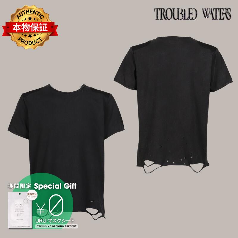 Troubled Waters 荒れる海 【本物保証】 Tシャツ ストリート系 メンズ VOID TEE/ FADED BLK