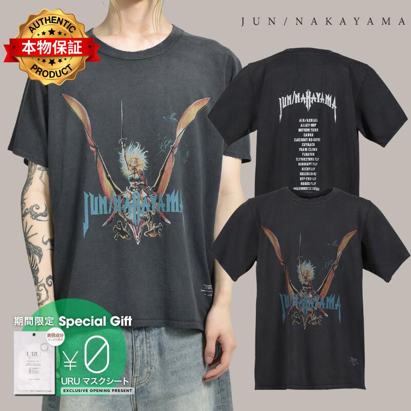JUN/NAKAYAMA ジュン/中山 【本物保証】 Tシャツ ストリート系 メンズ HM T-SHIRTS / BLK