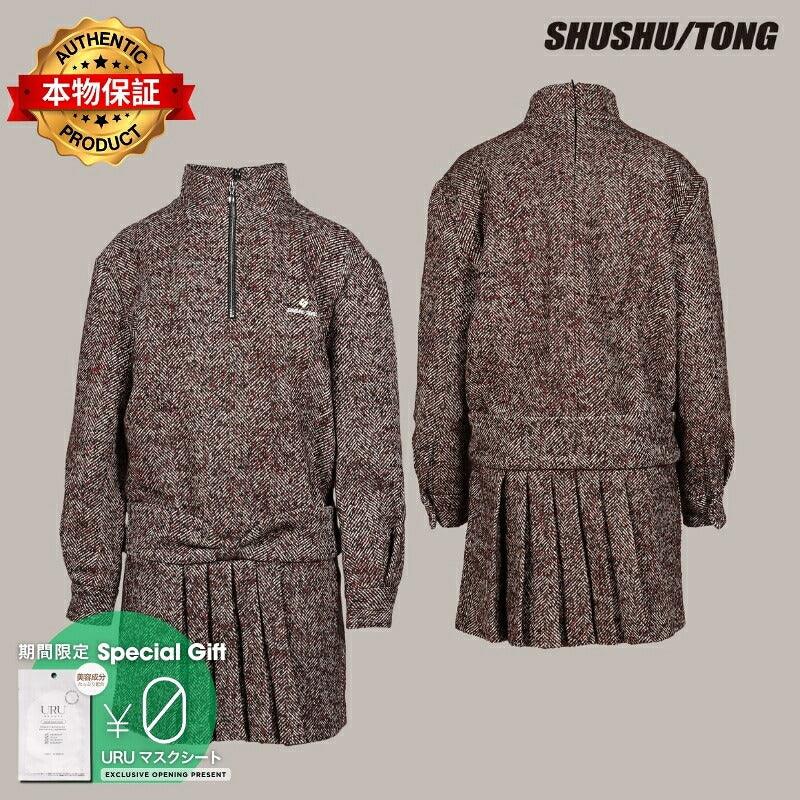 SHUSHU/TONG 【本物保証】 ワンピース ストリート系 レディース MANDARIN COLLAR PULLOVER DRESS / GRY