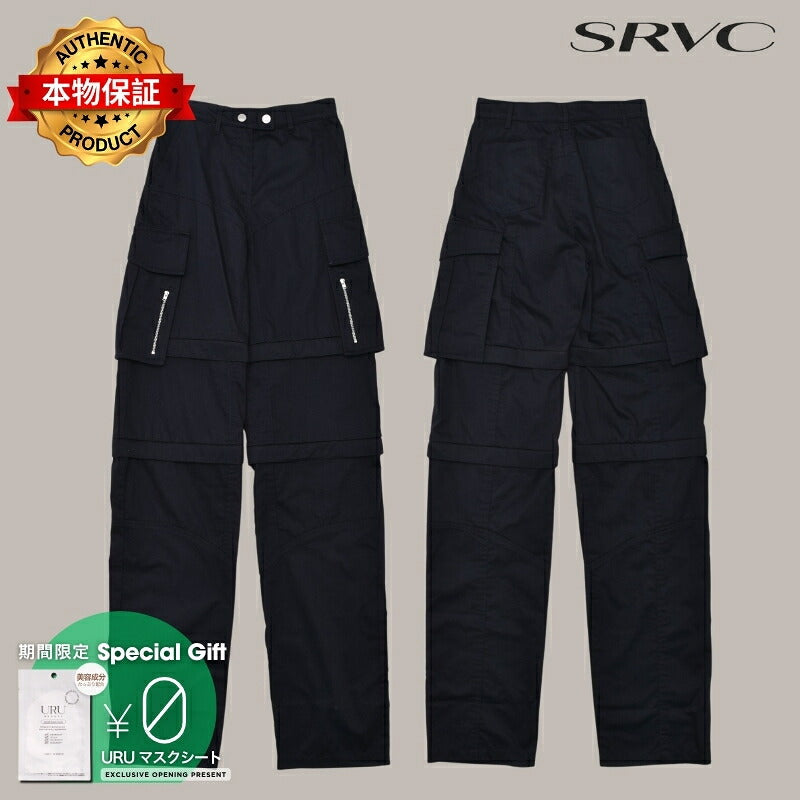 SRVC 【本物保証】 パンツ ストリート系 レディース TRADESMAN PANTS / DARK NVY