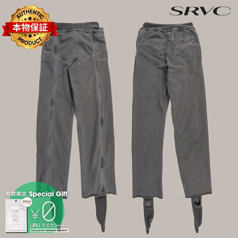 SRVC 【本物保証】 スウェットパンツ ストリート系 レディース BAXTER SWEATPANTS / WASHED BLK