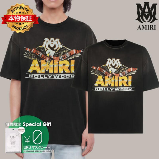 AMIRI アミリ 【本物保証】 Tシャツ ストリート系 ユニセックス アミリ Tシャツ "ブラック"