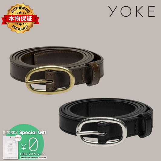 Yoke ヨーク 【本物保証】 ベルト ストリート系 メンズ Oval Leather Belt