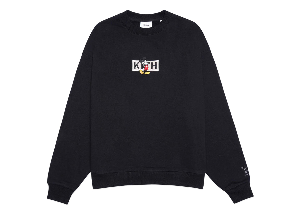 KITH キス 【本物保証】 スウェット ストリート系 ユニセックス キス x ディズニー ミッキー & フレンズ サイバー マンデー ミッキー クラシック ロゴ クルーネック "ブラック