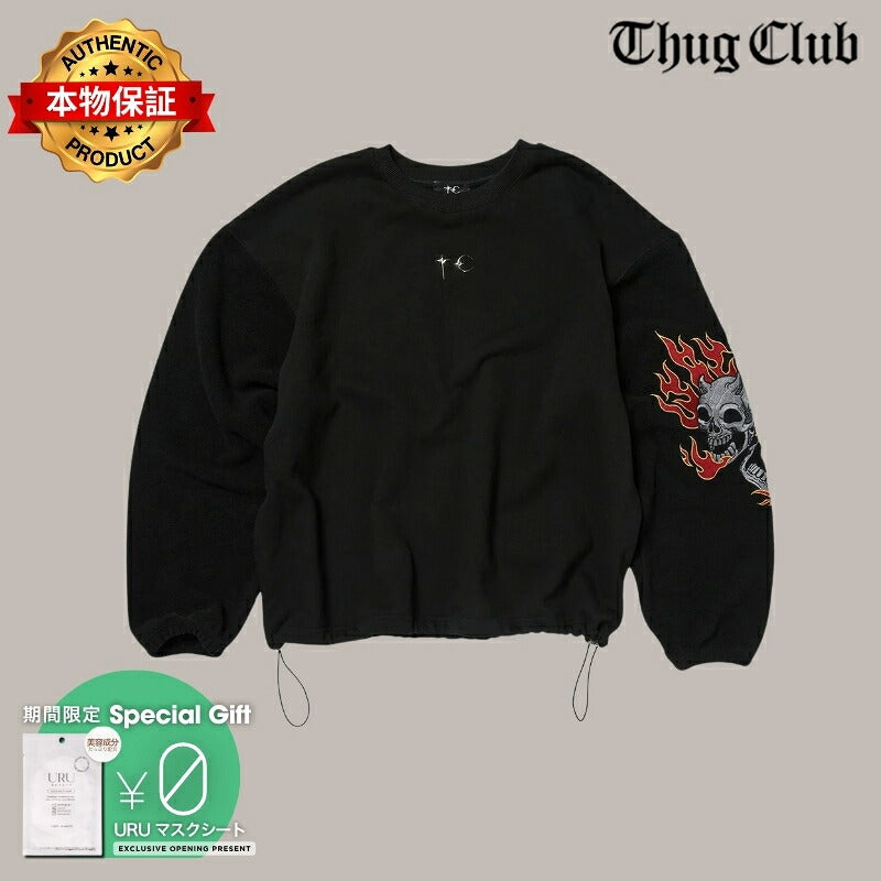 THUG CLUB 【本物保証】 Tシャツ ストリート系 メンズ TC TWO FACE SWEATSHIRT
