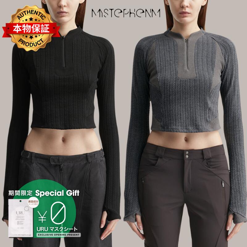 Mystephenm マイステフェンエム 【本物保証】 Tシャツ ストリート系 レディース VOL. 3.0 Half Zip Up