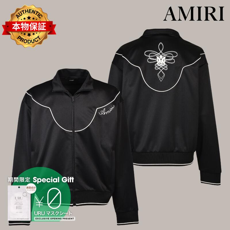 AMIRI アミリ 【本物保証】 トラックジャケット ストリート系 メンズ WESTERN TRACK JACKET / BLK