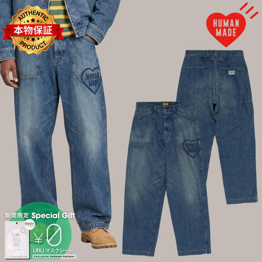 Human Made ヒューマンメイド 【本物保証】 デニムパンツ ストリート系 ユニセックス Baggy Denim Pants