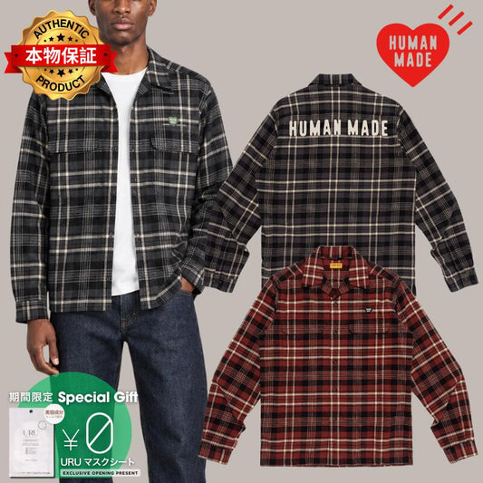 Human Made ヒューマンメイド 【本物保証】 シャツ ストリート系 ユニセックス Flannel Check Shirt