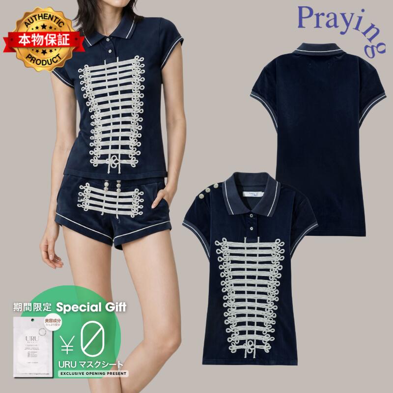 Praying 祈り 【本物保証】 シャツ ストリート系 レディース Midnight Blue Womens Top