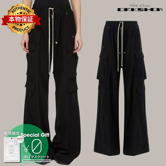 Rick Owens DRKSHDW リック・オウエンス・ダークシャドウ 【本物保証】 カーゴパンツ ストリート系 レディース DOUBLE CARGO JUMBO BELAS