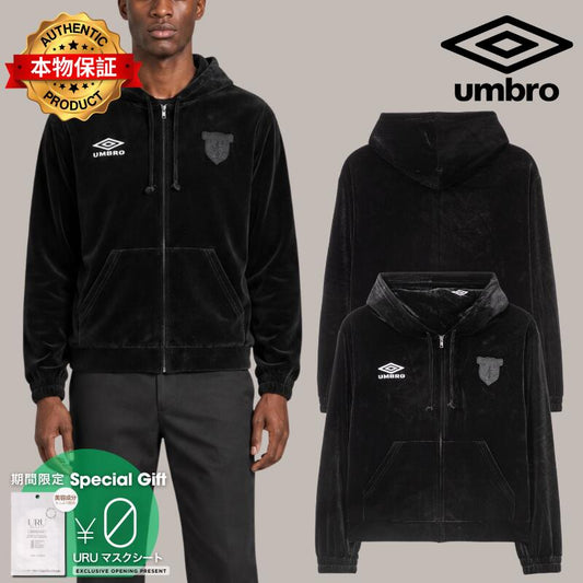 Umbro アンブロ 【本物保証】 パーカー ストリート系 メンズ Slam Jam X Umbro Velvet Masked Zip Hoodie