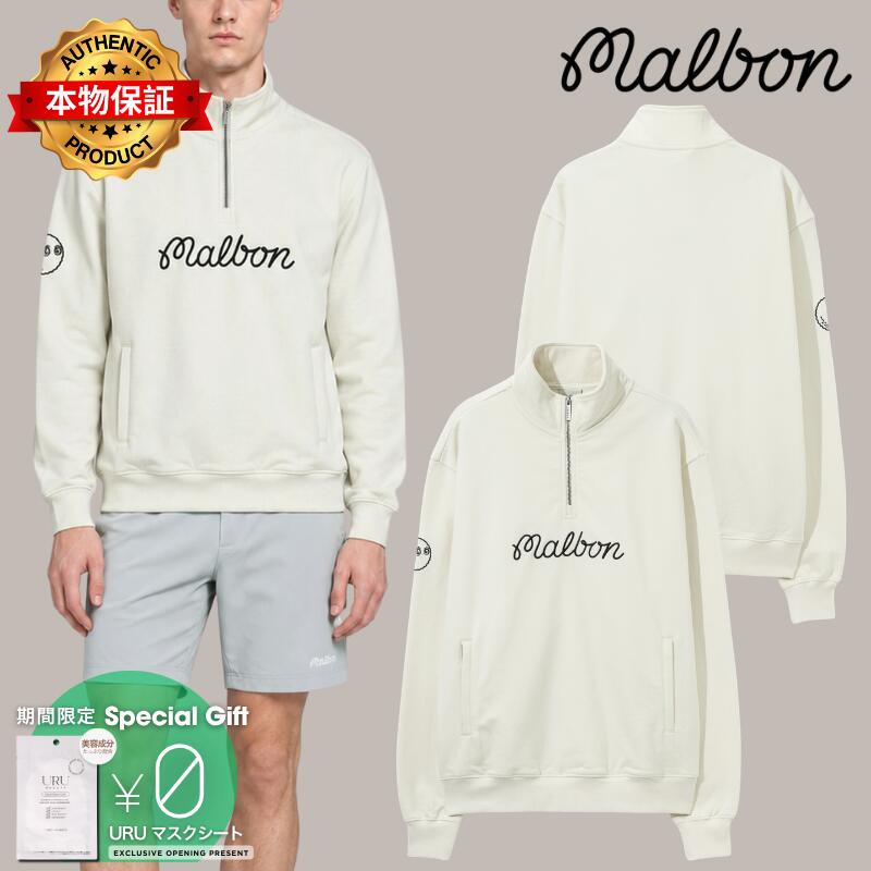 Malbon Golf マルボン・ゴルフ 【本物保証】 スウェット  ストリート系 メンズ Collegiate Sweatshirt