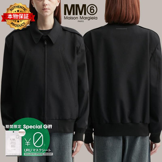 Mm6 Maison Margiela エムエムシックス　メゾン・マルジェラ 【本物保証】 ジャケット ストリート系 レディース Wool Bomber Jacket