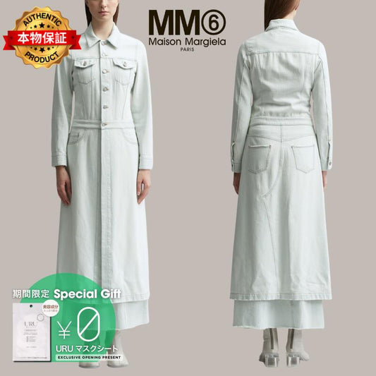 Mm6 Maison Margiela エムエムシックス　メゾン・マルジェラ 【本物保証】 コート ストリート系 レディース Lightweight Long Denim Coat