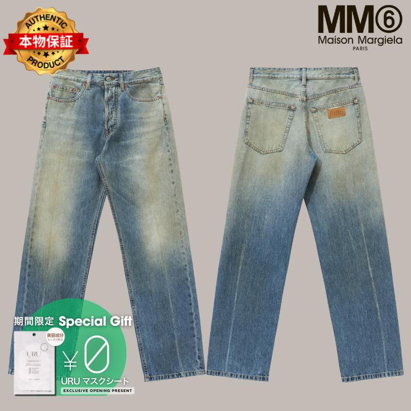 Mm6 Maison Margiela エムエムシックス　メゾン・マルジェラ 【本物保証】 デニムパンツ ストリート系 レディース Straight-Leg Jeans