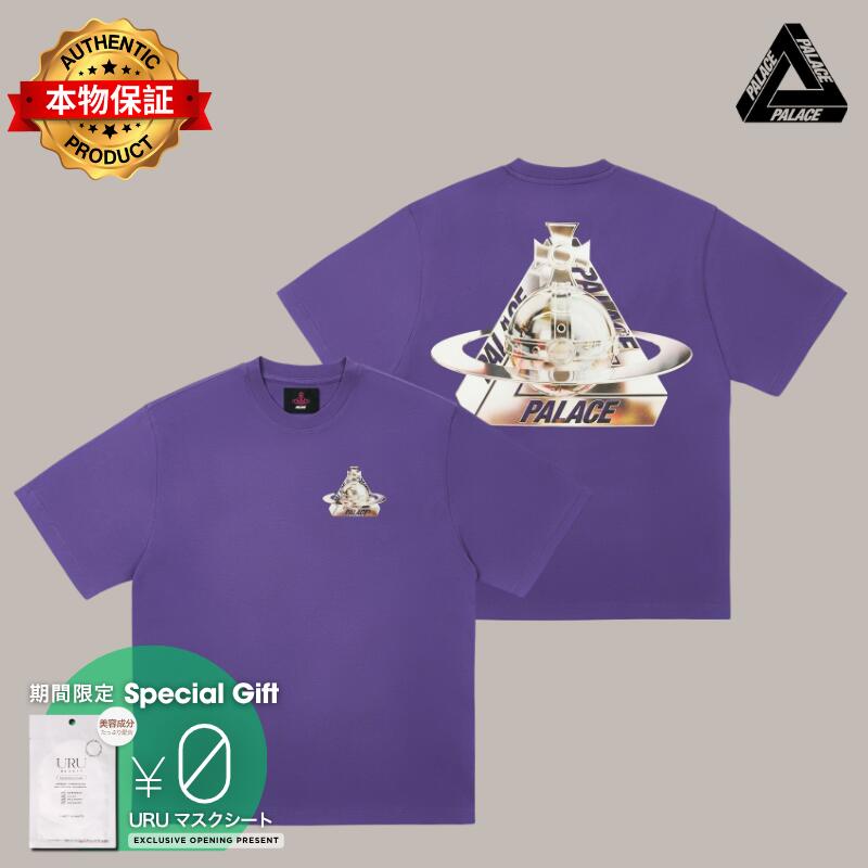PALACE パレス 【本物保証】 Tシャツ ストリート系 ユニセックス パレス x ヴィヴィアンウエストウッド Tシャツ "パープル"