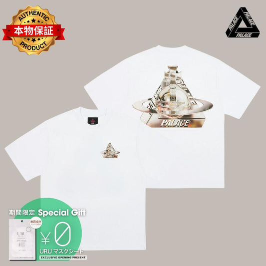 PALACE パレス 【本物保証】 Tシャツ ストリート系 ユニセックス パレス x ヴィヴィアンウエストウッド Tシャツ "ホワイト" P26VWTS001