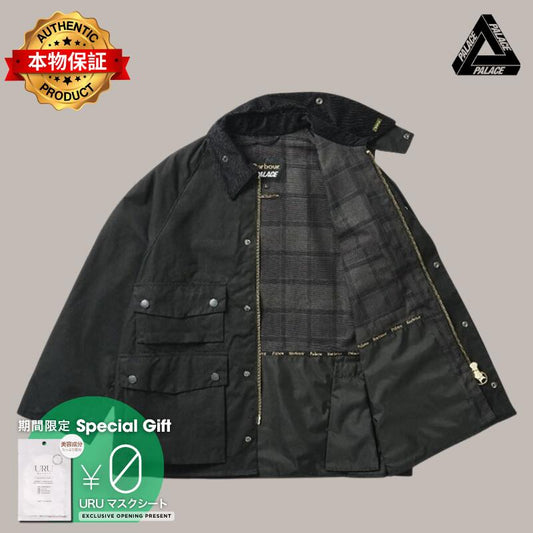 PALACE パレス 【本物保証】 jacket ストリート系 ユニセックス パレス バブアー ビデール カジュアル ジャケット "ブラック"